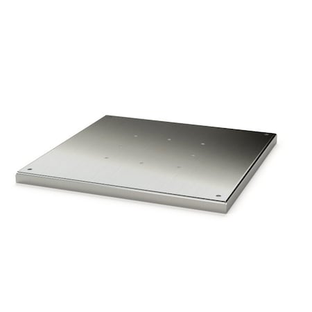 Saginaw Control & Engineering Pedestal Base, 1 in. H x 18 in. W x 18 in. L, 304 Stainless Steel SCE-18SBASESS